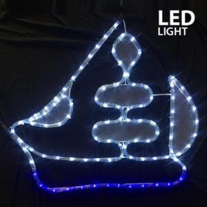 ΚΑΡΑΒΙ, 4m LED ΦΩΤΟΣΩΛΗΝΑΣ, ΜΟΝΟΚΑΝΑΛΟΣ, 60x51cm, IP44 EUROLAMP - 600-20101