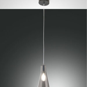 Κρεμαστό Φωτιστικό   Fabas Luce Dafne E27 Φιμέ     - 3596-40-126