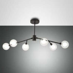 Φωτιστικό Οροφής  Fabas Luce Dalila 6X G9  Μαύρο     - 3541-61-101