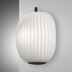 Φωτιστικό Τοίχου  Fabas Luce Domizia E27  Μαύρο     - 3689-21-101