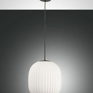 Κρεμαστό Φωτιστικό   Fabas Luce Domizia E27  Μαύρο     - 3689-45-101