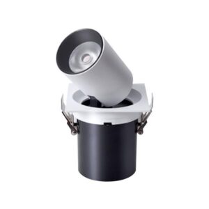 ΣΠΟΤ ΧΩΝΕΥΤΟ ΚΙΝΗΤΗ ΒΑΣΗ 12W Φ110 4000Κ ΛΕΥΚΟ EUROLAMP - 145-65020