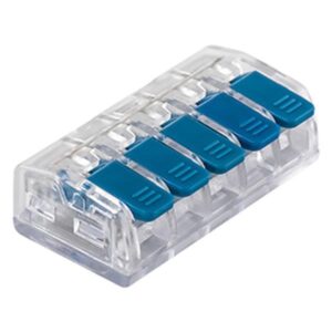 ΚΛΕΜΜΑ SL-415 5 ΘΕΣΕΩΝ ΜΕ ΥΠΟΔΟΧΗ 0,20-4mm 32Α 400V ΜΠΛΕ EUROLAMP - 147-11062