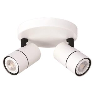 ΣΠΟΤ ΟΡΟΦΗΣ ΡΟΖΕΤΑ ΔΙΠΛΗ GU10 ΛΕΥΚΗ/ ΜΑΥΡΗ EUROLAMP 145-25011