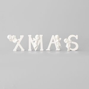 ΔΙΑΚΟΣΜΗΤΙΚΟ XMAS ΜΕ ΑΓΓΕΛΑΚΙΑ, ΛΕΥΚΟ, 8,3x8,5cm, 7,7x7,9cm, 8,1x7,8cm, 7,1x8cm EUROLAMP - 600-44948
