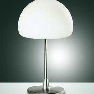 Επιτραπέζιο Φωτιστικό   Fabas Luce Gaia G9   Νίκελ Σατινέ Με Dimmer Αφής    - 3569-30-178
