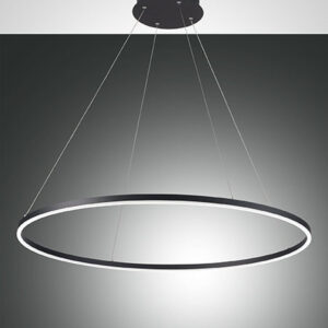 Κρεμαστό Φωτιστικό   Fabas Luce Giotto LED 60W  Μαύρο Dimmable  6700lm Φυσικό - 3508-42-101