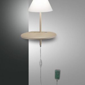 Φωτιστικό Τοίχου  Fabas Luce Goodnight LED 8W  Γκρι / Μπεζ  Με Dimmer  720lm Θερμό 3000K - 3417-20-292