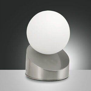 Επιτραπέζιο Φωτιστικό   Fabas Luce Gravity LED 5W  Νίκελ Σατινέ Με Dimmer Αφής  470lm Θερμό 3000K - 3360-30-178