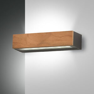 Φωτιστικό Τοίχου  Fabas Luce Hazel LED 13W  Ξύλο  IP65 1250lm Θερμό 3000K - 3680-22-165