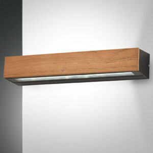 Φωτιστικό Τοίχου  Fabas Luce Hazel LED 20W  Ξύλο  IP65 2350lm Θερμό 3000K - 3680-29-165