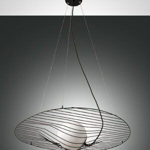 Κρεμαστό Φωτιστικό   Fabas Luce Homa E27  Μαύρο     - 3670-45-101
