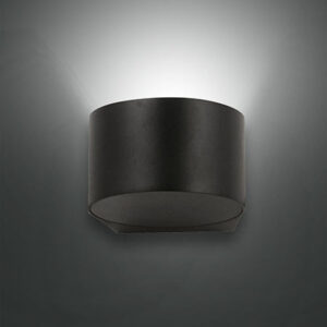 Φωτιστικό Τοίχου  Fabas Luce Lao LED 6W  Μαύρο  IP65 540lm Θερμό 3000K - 3603-21-101