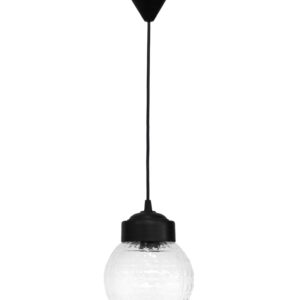 LP-110K BLACK-TRANS ΚΡΕΜΑΣΤΟ ΒΙΔΩΤΟ ΓΥΑΛΙ ΣΦΑΙΡΑΚΙ Heronia - 11-0267
