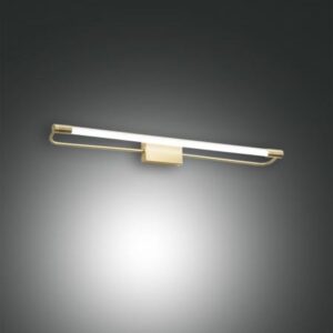 Φωτιστικό Τοίχου  Fabas Luce Rapallo LED 14W  Σατινέ Ορείχαλκος  IP44 1580lm Θερμό 3000K - 3552-26-119