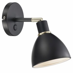 Nordlux Ray Φωτιστικό Τοίχου Μαύρο E14  Μεταλλικό -  63191003