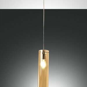 Κρεμαστό Φωτιστικό   Fabas Luce Sintesi E27 Μελί     - 3480-40-125