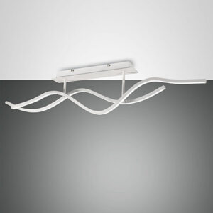 Φωτιστικό Οροφής  Fabas Luce Sinuo LED 36W  Λευκό Steps dimmable  3880lm Θερμό 3000K - 3666-65-102