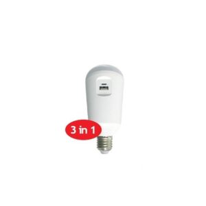Smart Λάμπα LED Επαναφορτιζόμενη με Ηλιακό Πάνελ E27 7W Diolamp 120° 650lm 6500K - SMARTSOL