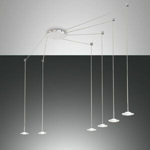 Κρεμαστό Φωτιστικό   Fabas Luce Susanna LED 48W  Λευκό Dimmable  4530lm Θερμό 3000K - 3444-46-102