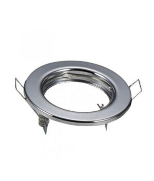 Βάση Σποτ GU10 - MR16 V-TAC Χωνευτή Στρογγυλή Χρώμιο - 3586