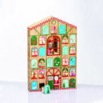 WOODEN HOUSE CALENDAR WITH DRAWERS ΔΙΑΚΟΣΜΗΤΙΚΟ 39x8.5x60cm ACA - X156006