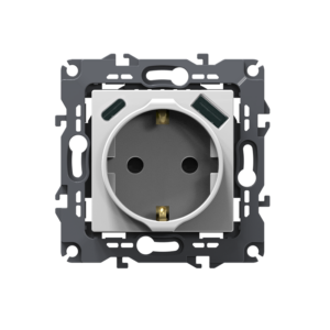 PRIME ΠΡΙΖΑ ΣΟΥΚΟ ΑΣΦΑΛΕΙΑΣ 1x2P+E 16A 250VAC & 2*USB (TYPE A+C)  5VDC 3A IP20 ΛΕΥΚΗ ACA - 1000116401