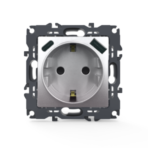 PRIME ΠΡΙΖΑ ΣΟΥΚΟ ΑΣΦΑΛΕΙΑΣ 1x2P+E 16A 250VAC & 2*USB (TYPE A+C)  5VDC 3A IP20 ΑΛΟΥΜΙΝΙΟ ACA - 1000116403