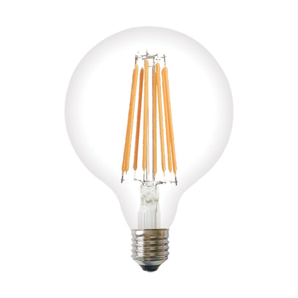 LED FILAMENT E27 G95 12W 4000K 230V AC 1590LM RA80 ACA - GLOBE9512NW