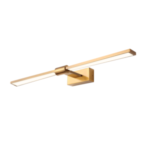 Επιτοίχιο Φωτιστικό Καθρέφτη Μπάνιου LED 12W 780lm 4000K σε Απόχρωση Ορείχαλκου 610x140x55mm PAPIGION ACA - PN1404LEDW61BR