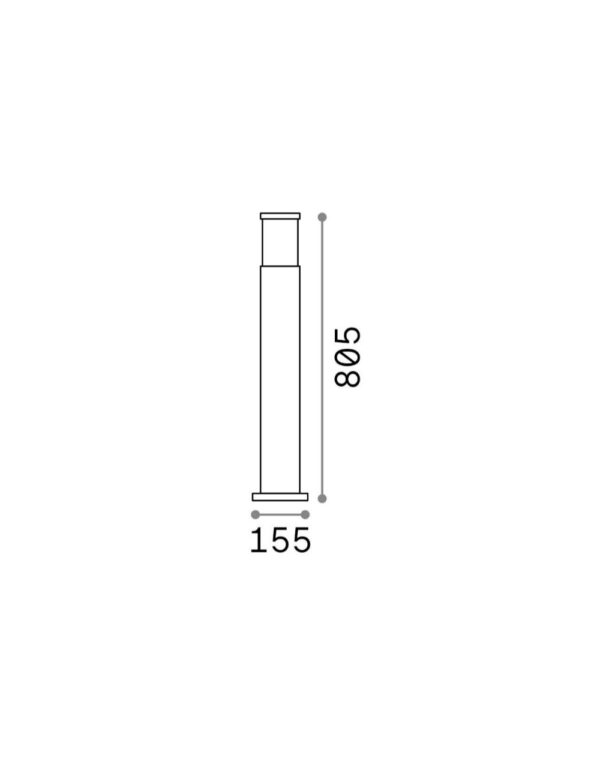TRONCO PT1 H80 GRIGIO - 1-ID026961