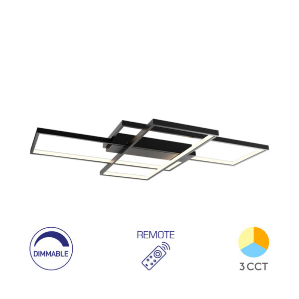 Οροφής led "Nela" 80w 8800cm CCT με Control - BH17-04691