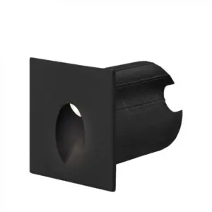 BRY-VECTOR-A-SQR-BLC-2W-3000K-IP65-WALL LIGHT - BG38-02301