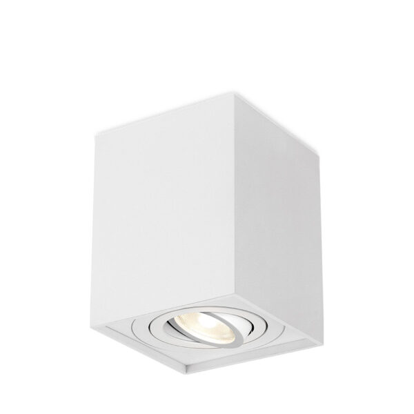 BRY-GAMA-8010-SQR-WHT-GU10-SPOTLIGHT - BH04-00310