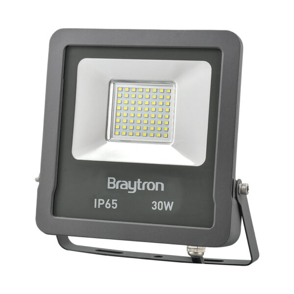 BRY-FLOOD-SL-30W-GRY-3000K-IP65-LED FLOODLIGHT Model: BT61-03002 - BT61-03002