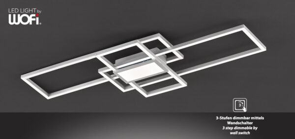 Οροφής led "zenit" 28w 2700lm Νίκελ Ματ - 11481