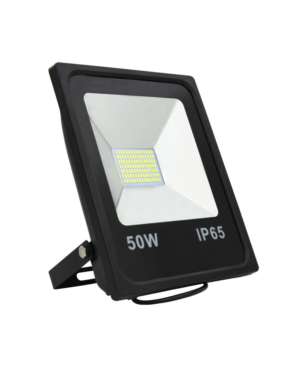 ΠΡΟΒΟΛΕΑΣ LED SMD 50W 3000K 100-265V 5000lm 120° IP65 ΜΑΥΡΟΣ UNIVERSE - 1-U004091