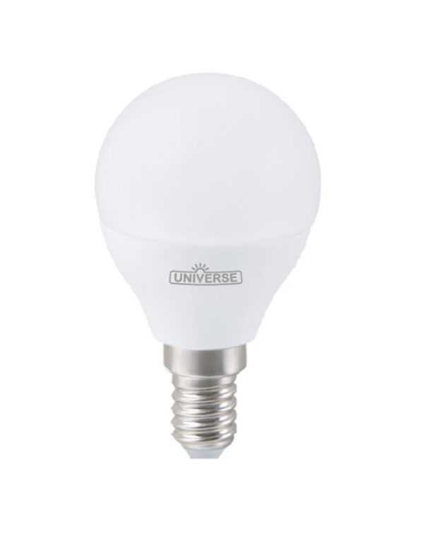 ΛΑΜΠΑ LED SMD ΣΦΑΙΡΑΚΙ G45 7W E14 6500K 220-240V 640lm UNIVERSE - 1-U004640