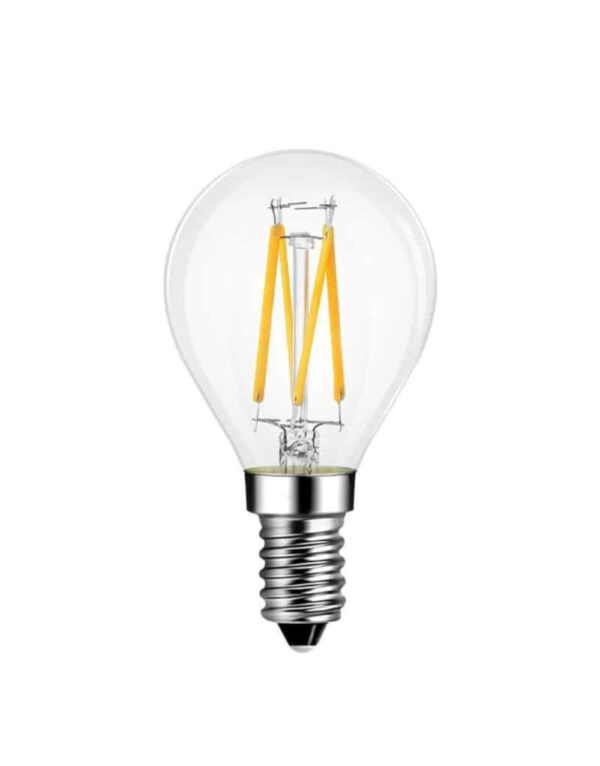 ΛΑΜΠΑ LED CROSS FILAMENT ΔΙΑΦΑΝΗ G45 4W E14 2700K 220-240V 470lm 360° UNIVERSE - 1-U007115