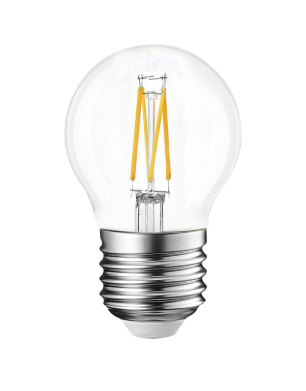 ΛΑΜΠΑ LED CROSS FILAMENT ΔΙΑΦΑΝΗ G45 4W E27 2700K 220-240V 470lm 360° UNIVERSE - 1-U007122