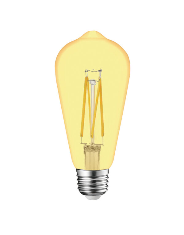 ΛΑΜΠΑ LED CROSS FILAMENT ΜΕΛΙ ST64 7W E27 2200K 220-240V 806lm 360° DIMMABLE UNIVRSE - 1-U007207