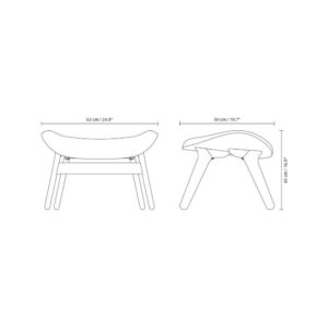 ACP Ottoman Black Oak - Sterling - 1-UM5105C703-03