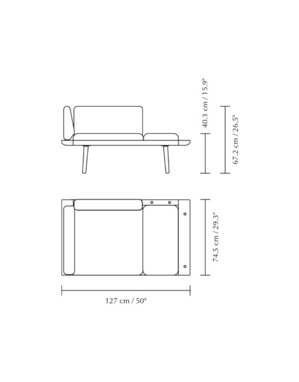 Lounge Around 1½-seater sofa - Oak in Shadow - 1-UM5562C723-04