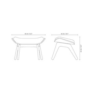 The Reader Ottoman Dark Oak - White Sands - 1-UM5588NC705-02