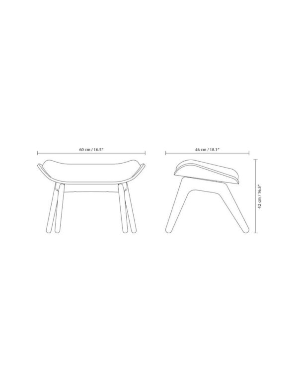 The Reader Ottoman Dark Oak - White Sands - 1-UM5588NC705-02