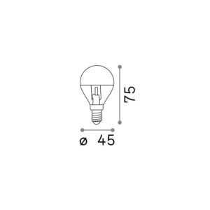 E14 SFERA 4W 3000K CRI80 CROMO - 1-ID101262