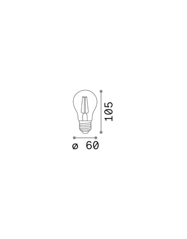 E27 GOCCIA 04W 3000K CRI80 TRASP - 1-ID101293