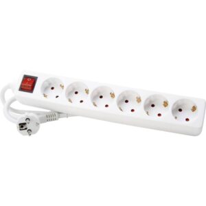 ΠΟΛΥΠΡΙΖΟ 6 ΘΕΣΕΩΝ ΜΕ ΚΑΛ. & ΔΙΑΚ. 1.4Μ ΛΕΥΚΟ  KOPP - 1-K120913004