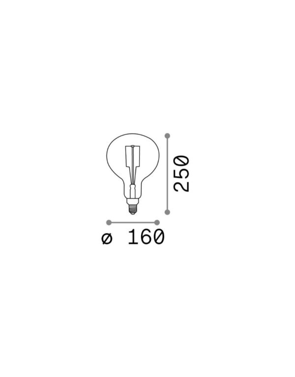 E27 GLOBO D160 04W 1800K AMBRA - 1-ID129877