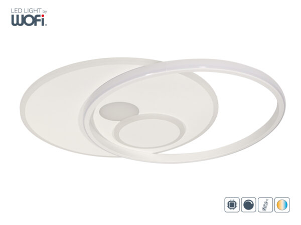 Οροφής Led "Akon" 38w 3000lm 3cct με control - 11621